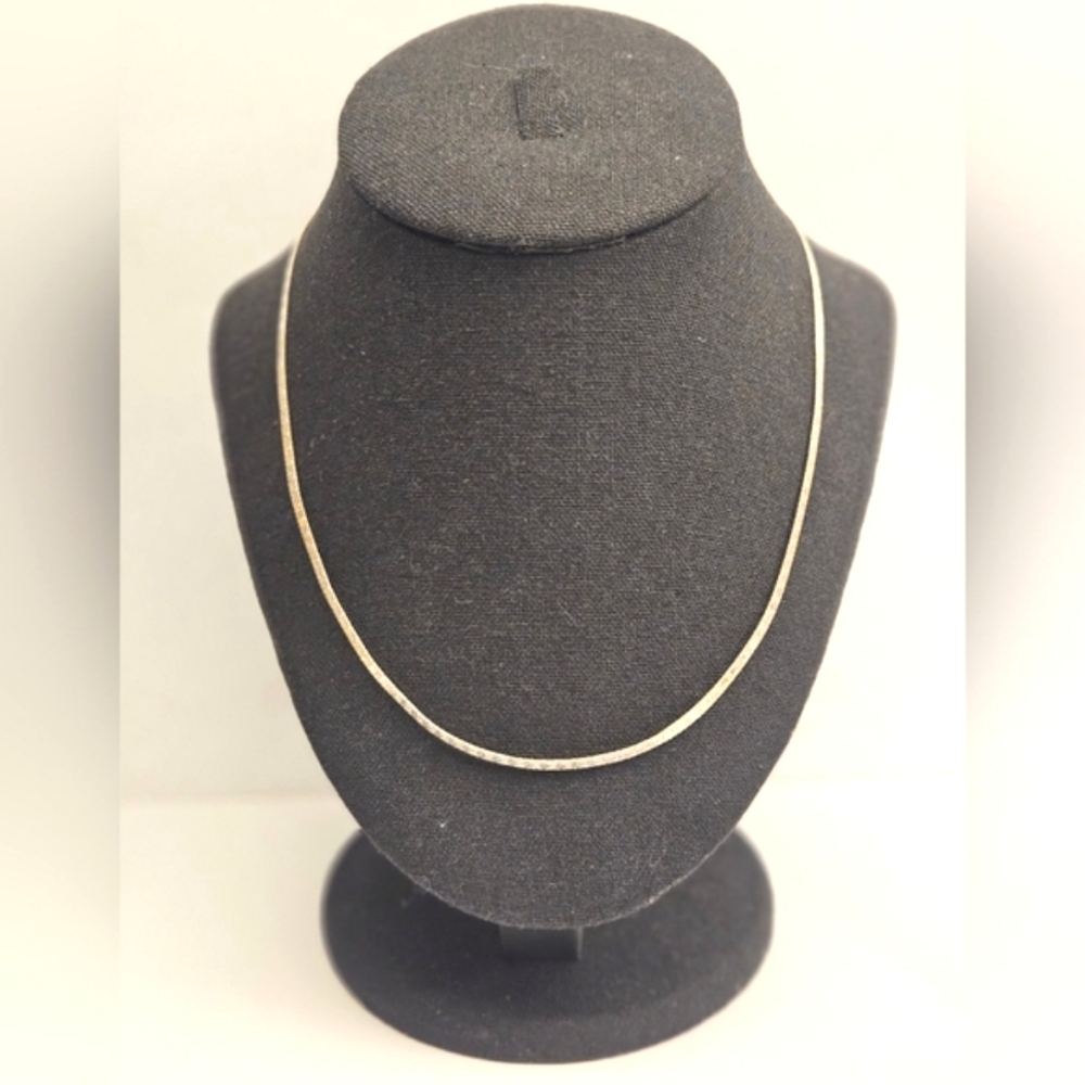 Italy 925 stamped Herringbone Hearts Necklace